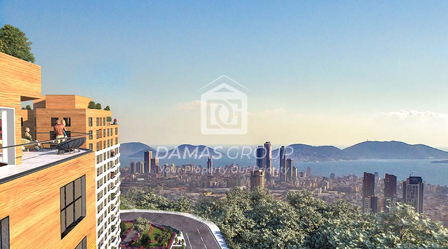 Apartments for sale with sea views in Istanbul, Kartal district - Damas Group D280 03