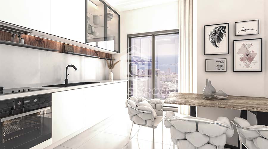 Apartments for sale with sea views in Istanbul, Kartal district - Damas Group D280 06