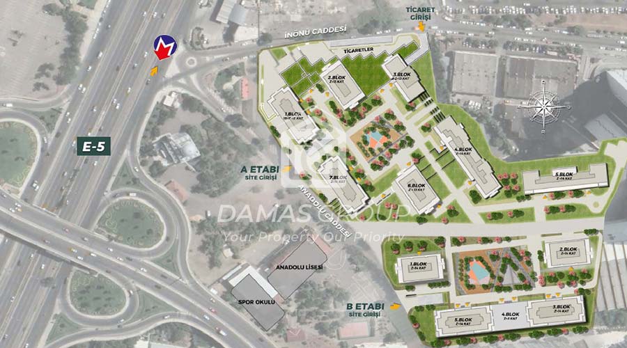 Apartments for sale in Istanbul, Kartal district - Damas Group Real Estate D194 07